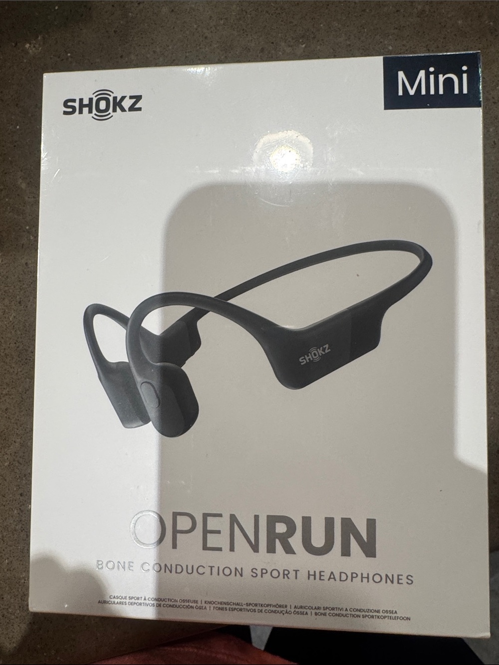 Shokz OpenRun Mini Bone Conduction Sport Headphones - Black